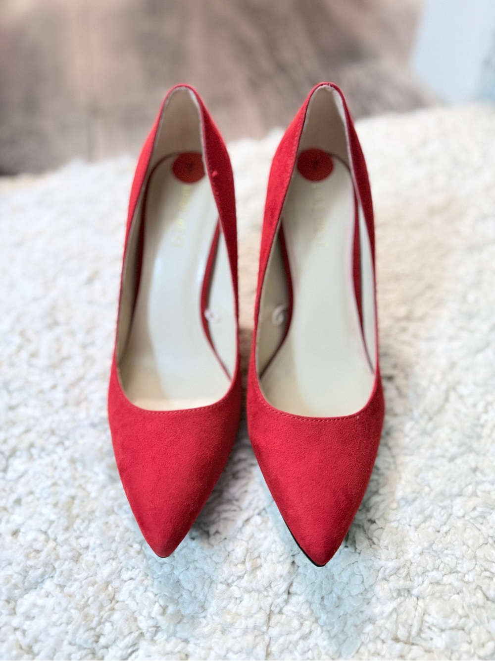 Classic Red Nine West Pumps